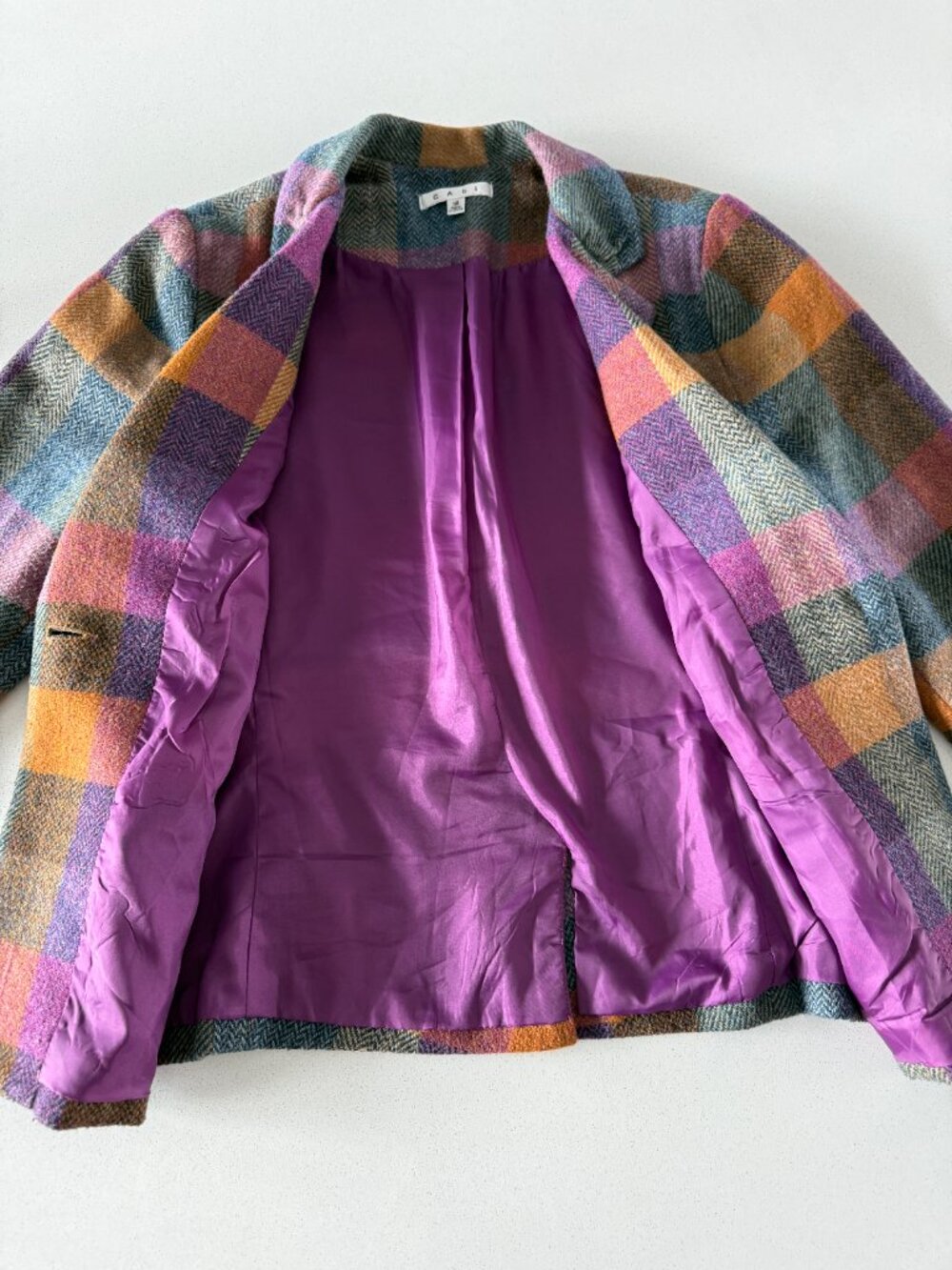 CAbi Plaid Wool Blend Blazer - Picture 2 of 9